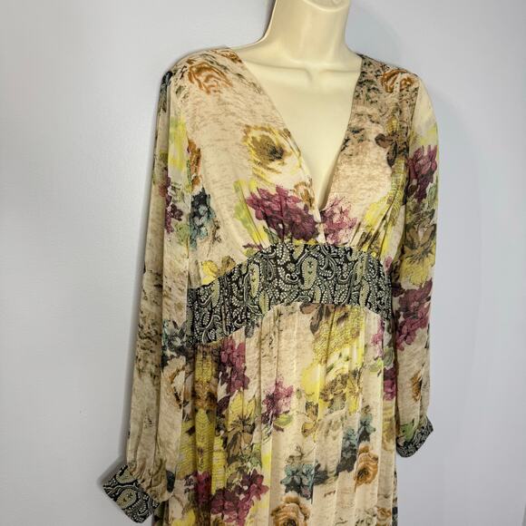 Sundance Boho Adair Floral Maxi Dress Cottage core Festival Concert Women's 6 - Picture 3 of 13